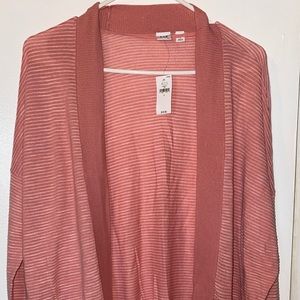 Gap coral/white cardigan